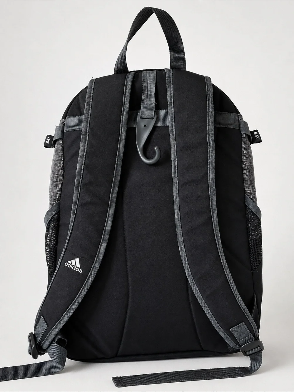 adidas Black and Gray Men's Backpack with Multiple Compartments